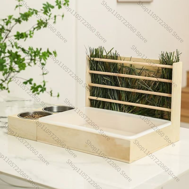 Wooden Rabbit Hay Feeder, Mini - огляд і ціна Pet Feeders
