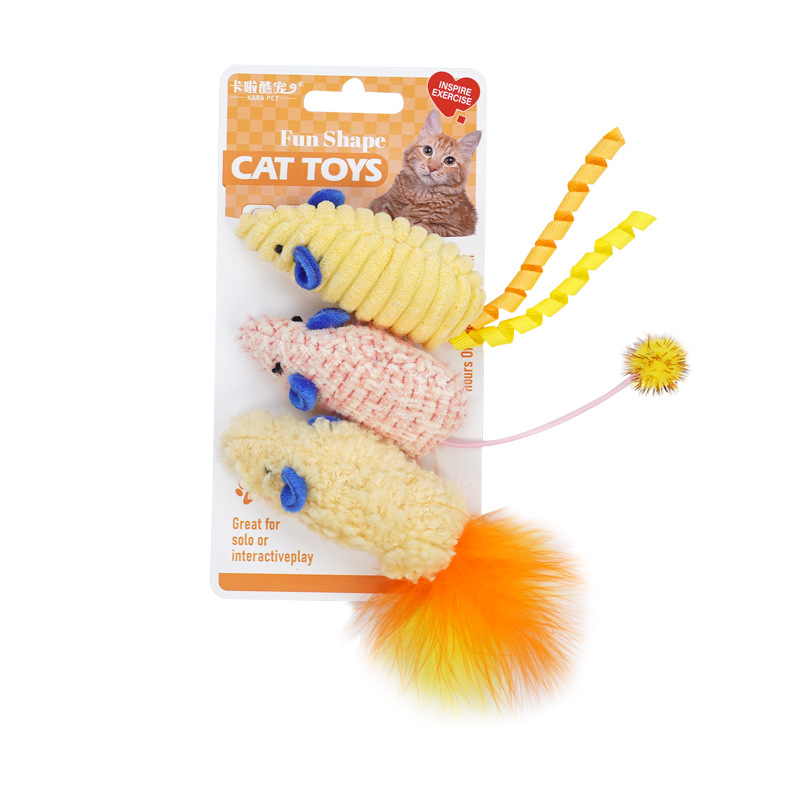 Cat Toys 3pcs Plush Simulated  - огляд і ціна Catnip Interactive Plush Mouse