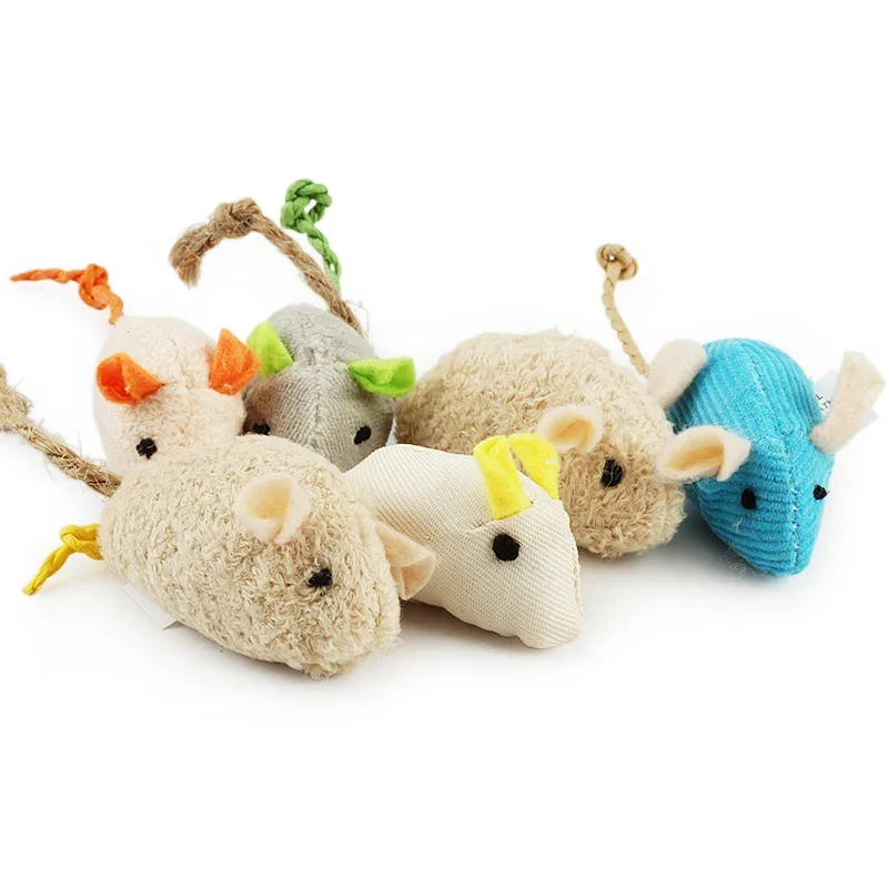 5-200Pcs Pet Toy Interactive P - огляд і ціна Catnip Interactive Plush Mouse