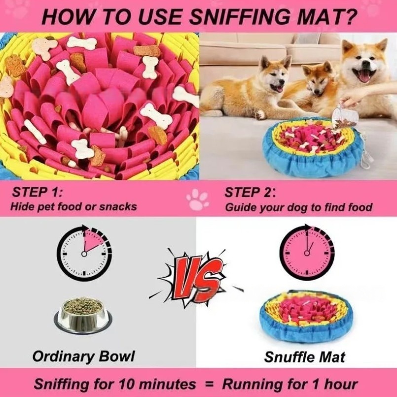 New Pet Sniffing Pad Flower-sh - огляд і ціна Snuffle Mat For Dogs