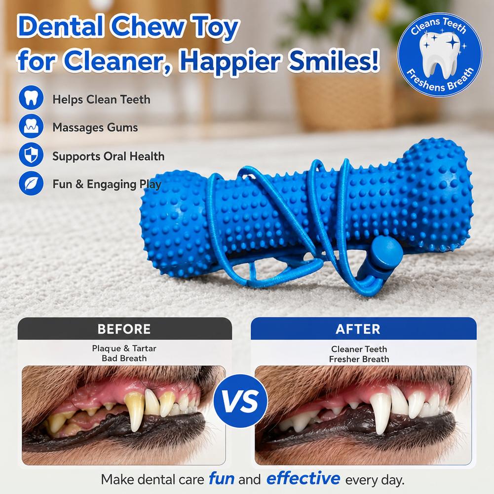 Dog Teeth Cleaning Chew Toy Bi - огляд і ціна Teeth Cleaning Dog Chew Bone