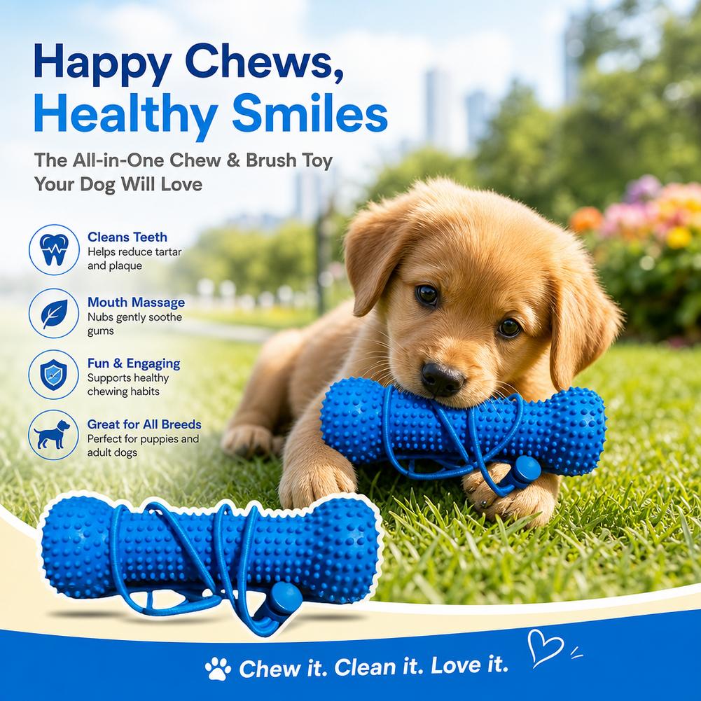 Dog Teeth Cleaning Chew Toy Bi - огляд і ціна Teeth Cleaning Dog Chew Bone