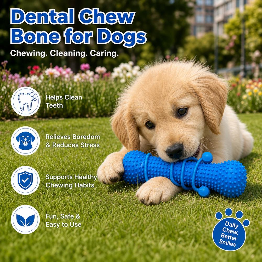 Dog Teeth Cleaning Chew Toy Bi - огляд і ціна Teeth Cleaning Dog Chew Bone