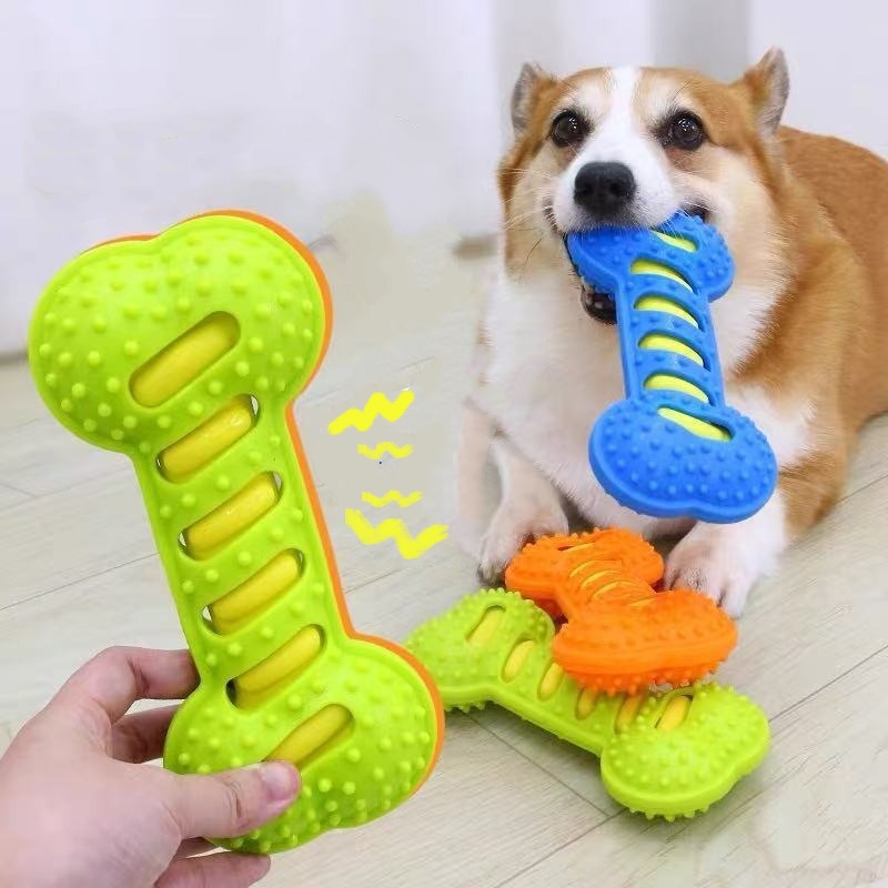 Rubber Bone Dog Molar Stick No - огляд і ціна Teeth Cleaning Dog Chew Bone