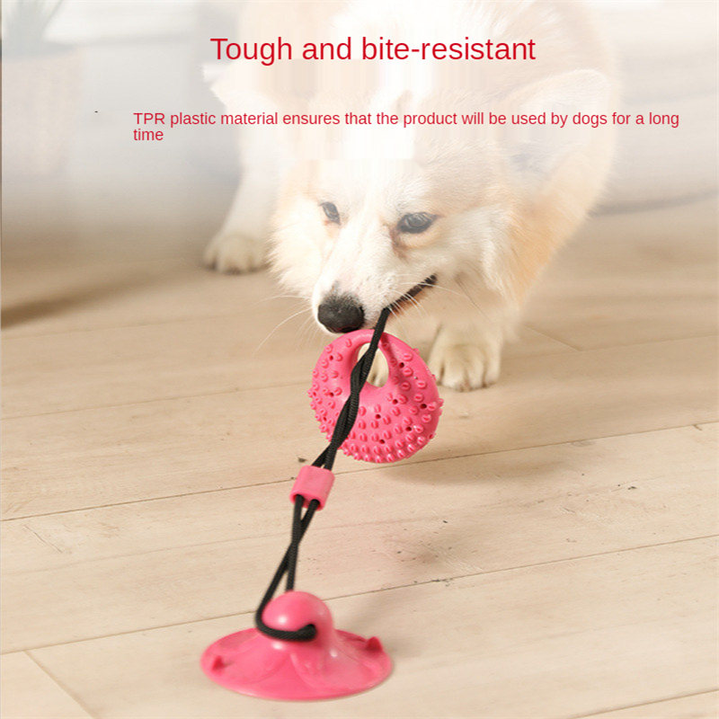 Dog Toys Silicon Suction Cup T - огляд і ціна Suction Cup Dog Tug Toy