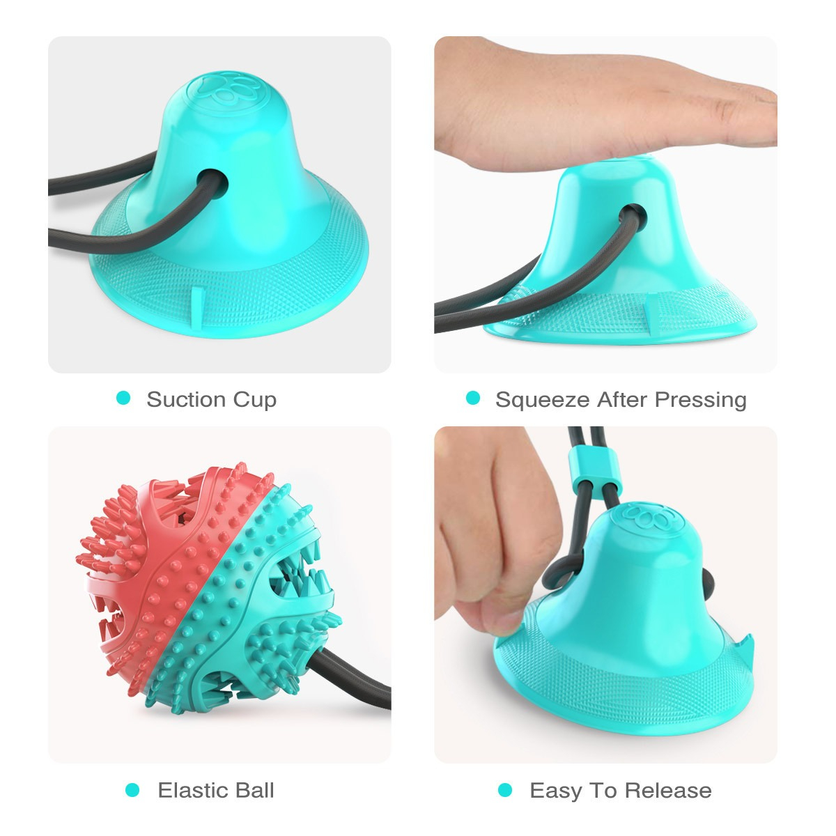 Dog Chew Toys for Aggressive C - огляд і ціна Rubber Treat Dispensing Dog Toy