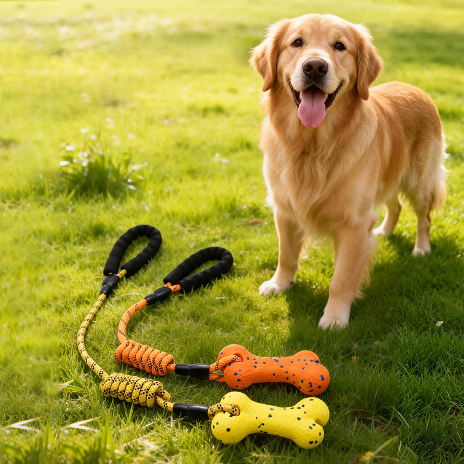 Rope Toy Chew Teething With Ha - огляд і ціна Dog Rope Toy Aggressive Chewers