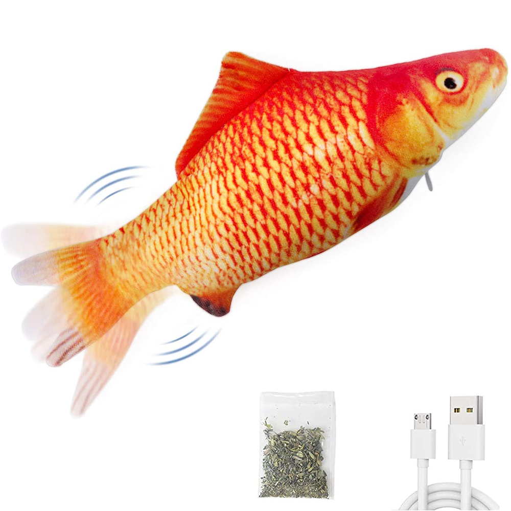 Cat Toys Fish USB Charger Fish - огляд і ціна Electric Floppy Fish Dog Toy