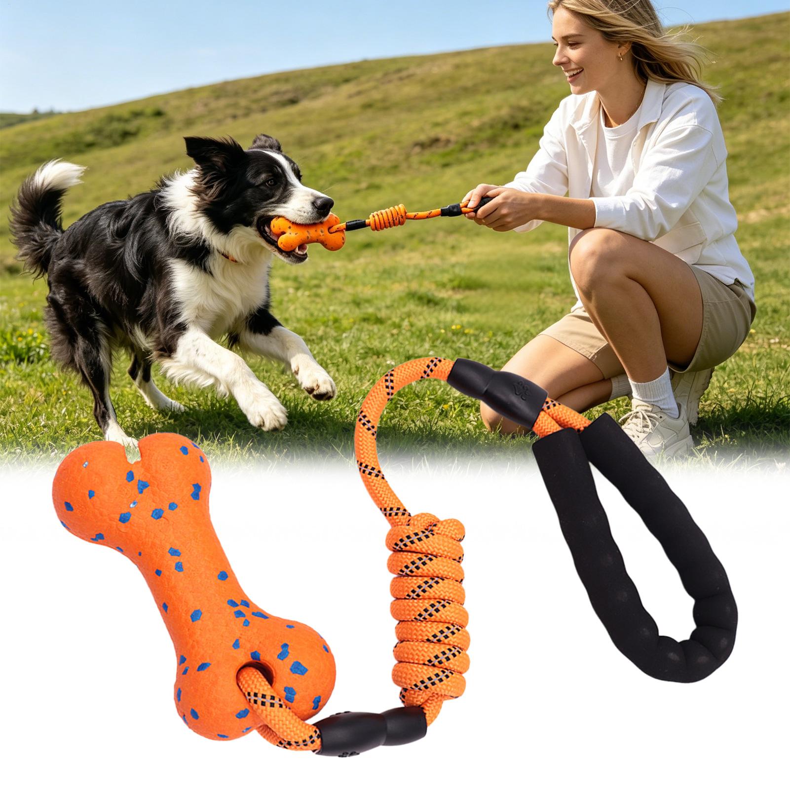 Rope Toy Teething Bone Pet Sup - огляд і ціна Dog Rope Toy Aggressive Chewers