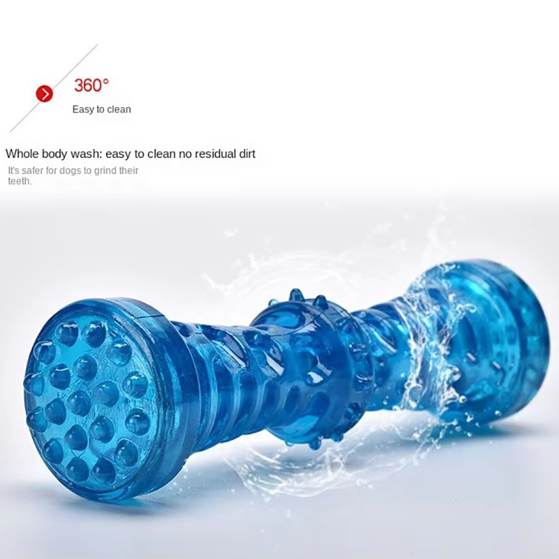 Squeaky Rubber Dog Chew Toy Bi - огляд і ціна Teeth Cleaning Dog Chew Bone