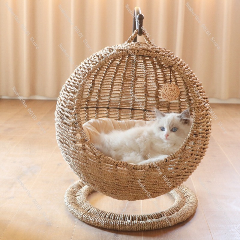 Rattan Cat Hanging Basket Bed  - огляд і ціна Pet Beds