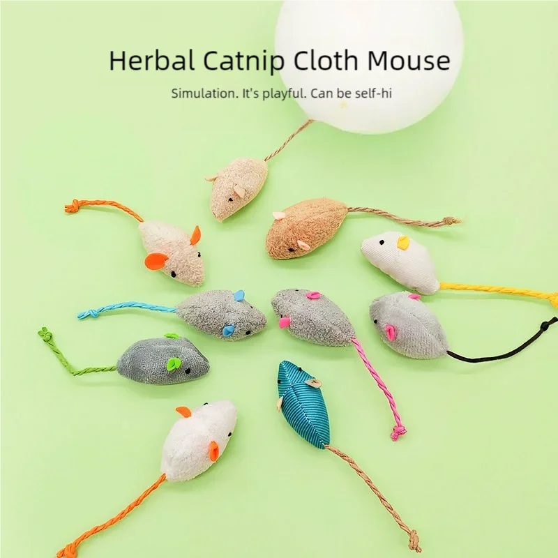 Pet Toy Catnip Mice Cats Toys  - огляд і ціна Catnip Interactive Plush Mouse