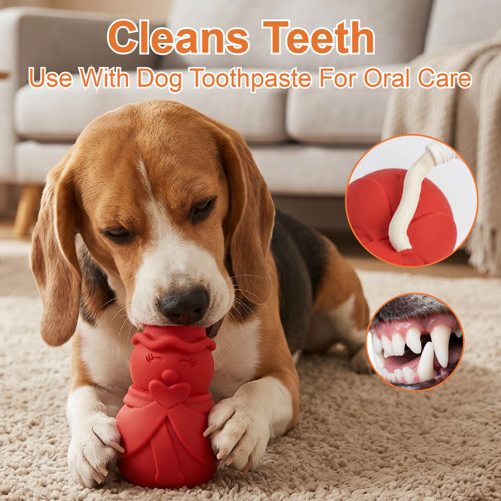 ：Snowman Dog Puzzle Toy, Treat - огляд і ціна Rubber Treat Dispensing Dog Toy