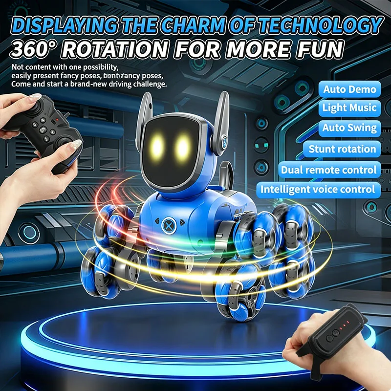 JJRC Q200 2026 RC Robot Stunt  - огляд і ціна Interactive Squeaky Plush Dog Toy