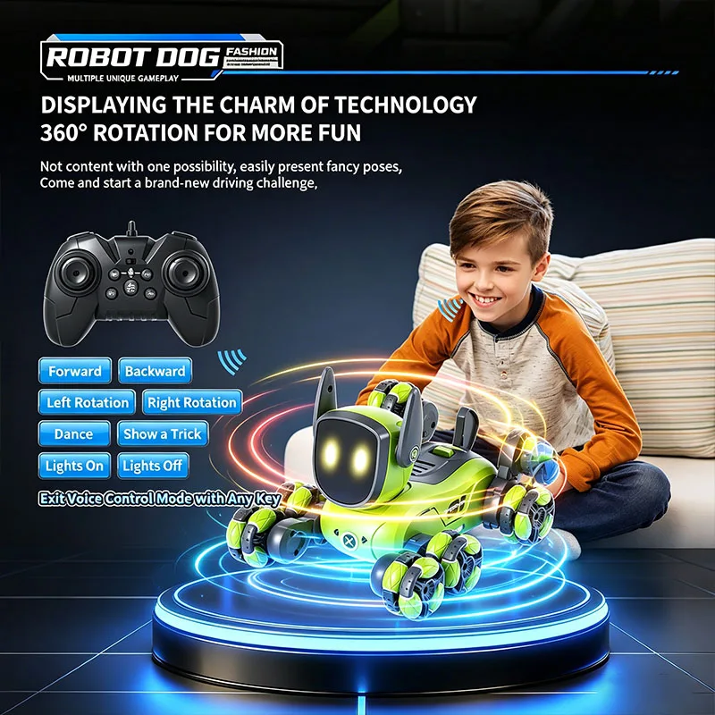 JJRC Q200 2026 RC Robot Stunt  - огляд і ціна Interactive Squeaky Plush Dog Toy