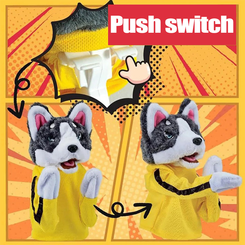 Kid Kung Fu Husky Gloves Toy F - огляд і ціна Interactive Squeaky Plush Dog Toy